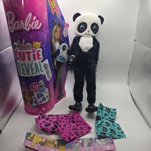Mattel Barbie Cutie Reveal Series 1 Panda Doll Plush Costume 10 Surprises 2022
